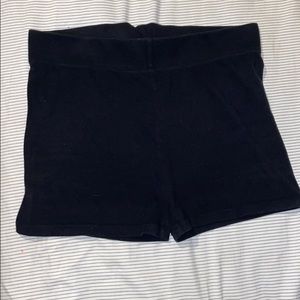 Black stretchy shorts